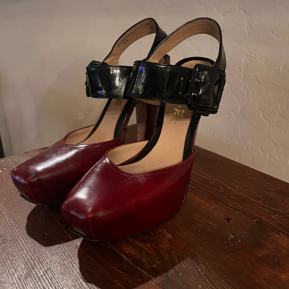 L.A.M.B. Gwen Stephanie vintage HAMURA Y2K platform heels